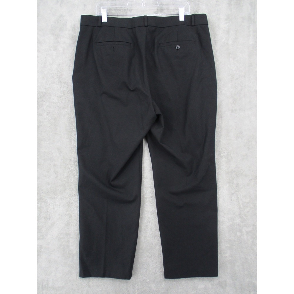 Banana Republic Pants 16 Black Stretch Career Office Work Trouser Minimalist - Picture 2 of 9